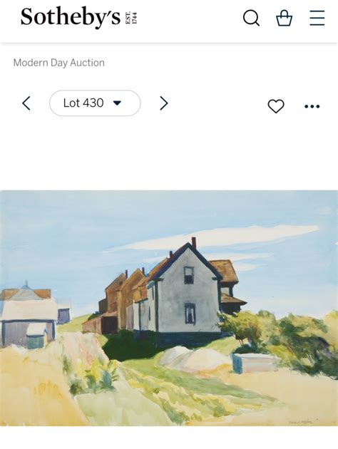 A great Edward Hopper Gloucester watercolor to be auctioned at Sotheby’s May 2023. Whitney ...