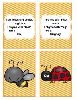 Gardening Themed Rhyming Riddles by Preschool Productions | TpT