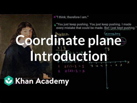 Intro to the coordinate plane (video) | Khan Academy