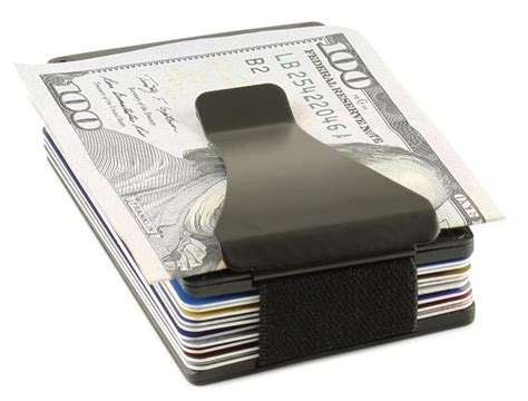 RFID Aluminum Wallet & Money Clip with Expandable Credit Card Holder