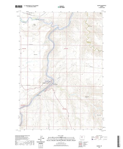 Maupin Oregon US Topo Map – MyTopo Map Store