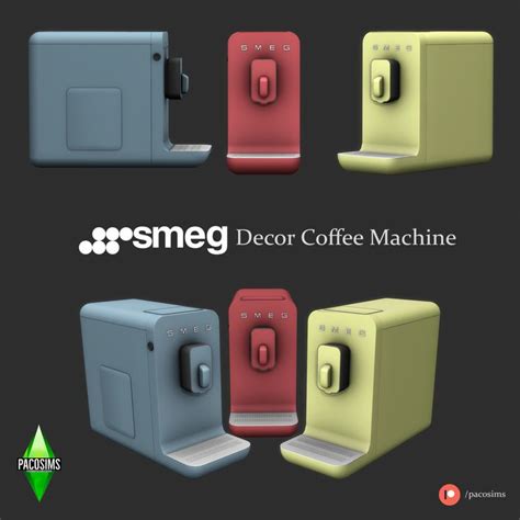 PACOSIMS CC — SMEG Coffee Machine ( Decor ) in 2023 | Tumblr sims 4 ...