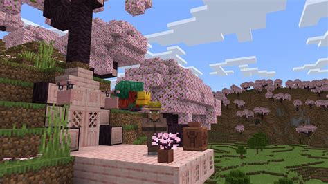 The latest Minecraft Preview brings Cherry Groves and a new Bedrock ...