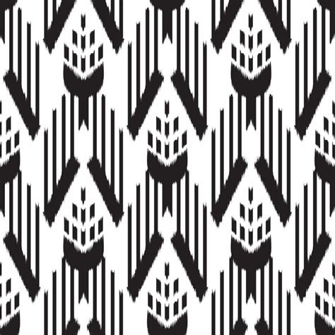 Black and white ikat Wallpaper - Peel and Stick or Non-Pasted