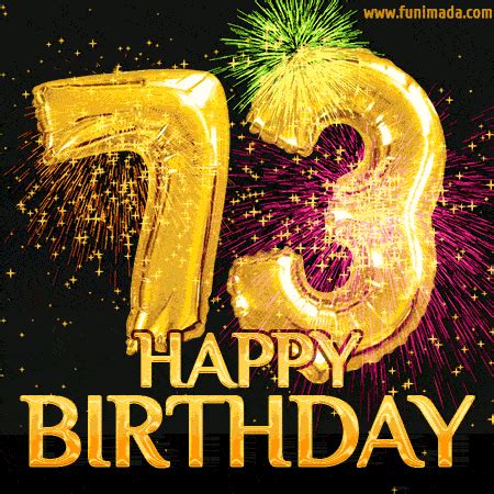 Happy 73rd Birthday Animated GIFs | Funimada.com