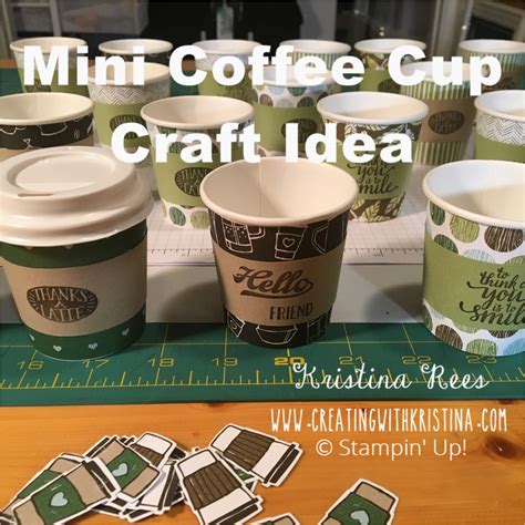 Mini Coffee Cup Craft Fair Idea