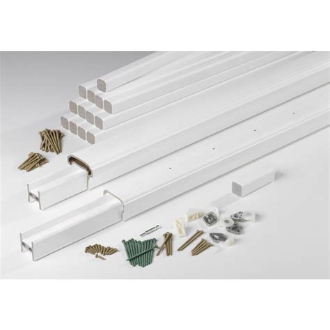 AZEK (Assembled: 8-ft x 3-ft) Premier Rail White Composite Deck Railing Kit at Lowes.com