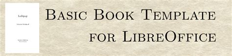 Basic Book Template for LibreOffice – John Osterhout