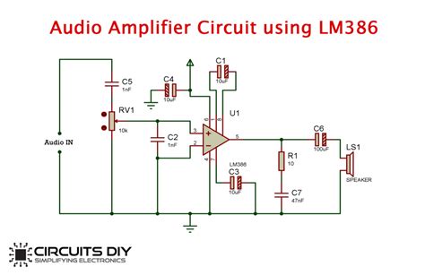 How To Make An Lm386 Audio Amplifier Circuit - Wiring Diagram