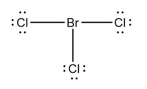 What is the molecular geometry of BrCl$_3$? | Quizlet