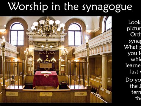 RE GCSE AQA Judaism Practices - L2 Synagogue worship | Teaching Resources