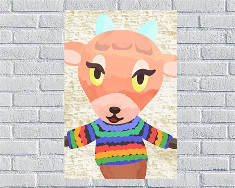 PASHMINA Animal Crossing New Horizons Harvs Island Villager Poster Digital Download - Etsy