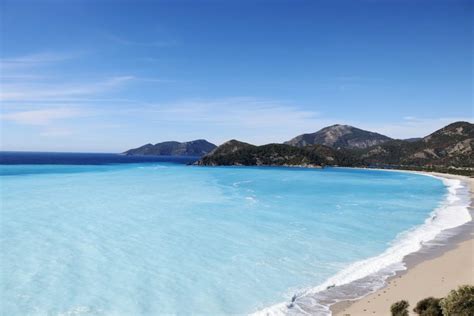 MUGLA, TURKEY – JANUARY 31: A drone photo shows an aerial view of Butterfly Valley and its ...