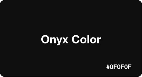 Onyx Color: Best Practices, Color Codes, Palettes & More!