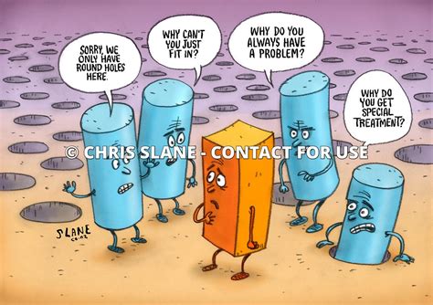 CHRIS SLANE CARTOONS | Peg Prejudice