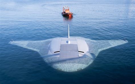 Pictured: US tests futuristic new Manta Ray underwater drone