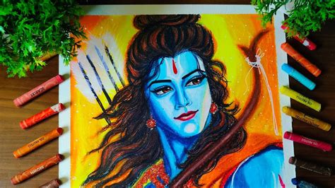 Ramji drawing/ oil pastel blending tricks/ oil pastel drawing/ shree ...