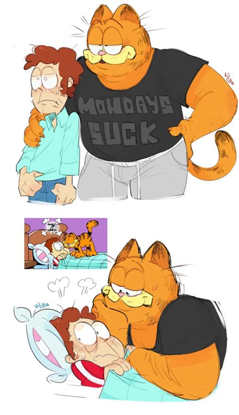 Big And Chunky Garfield by VilyaVlopick | Garfield | Black cat anime ...