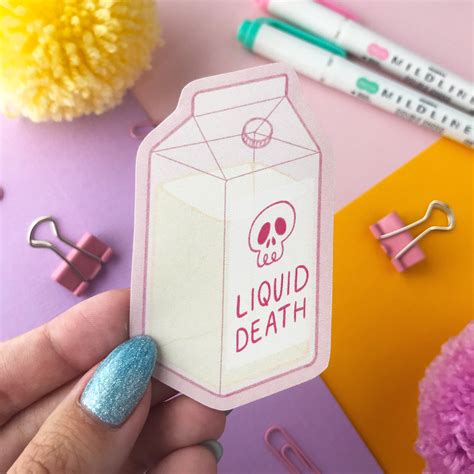 Liquid Death Matte OR Glossy Sticker - Etsy