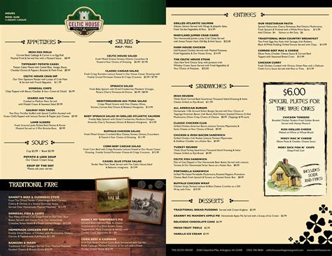 The Celtic House Irish Pub & Restaurant Menu - Urbanspoon/Zomato