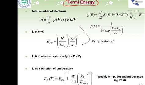 Solved Derivation of Fermi energy level at 0 | Chegg.com