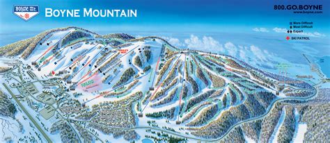 Boyne Mountain Piste Map / Trail Map