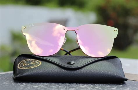 Ray Ban Blaze Clubmaster RB 3576N Pink (043/E4) Sunglasses lentes para ...