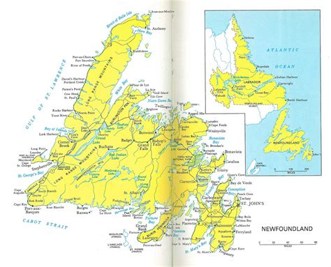 Newfoundland & Labrador Map (1966) - Philatelic Database