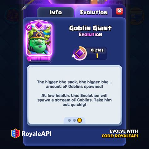 Goblin Giant Evolution - July 2024 (Season 61) | Clash Royale News Blog ...