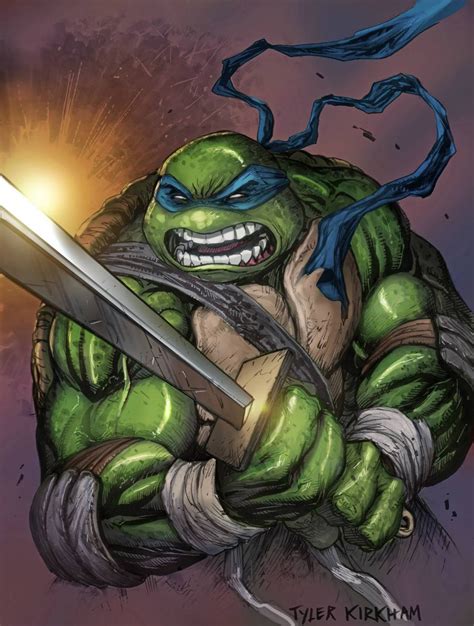 Teenage Mutant Ninja Turtles - Leonardo by Tyler... - Art Vault | Teenage mutant ninja turtles ...