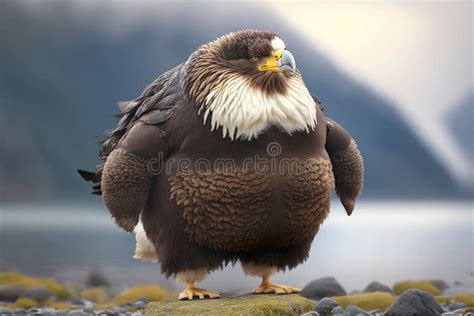 Very Fat Eagle, Created with Generative AI Technology Stock Photo - Image of outstretched ...