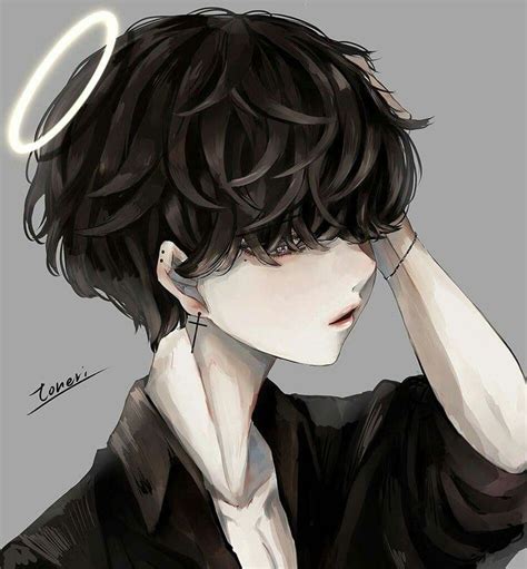 Artist: Toneri | Dark anime guys, Anime boy, Cute anime boy