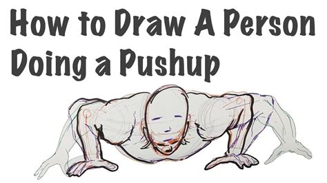 Draw a Person Doing a Pushup | easy drawing tutorial - YouTube