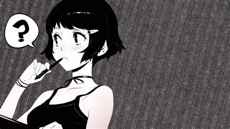 black and white anime wallpaper pc