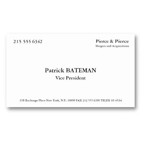 21 best Patrick Bateman Business Cards images on Pinterest | Business card design templates ...