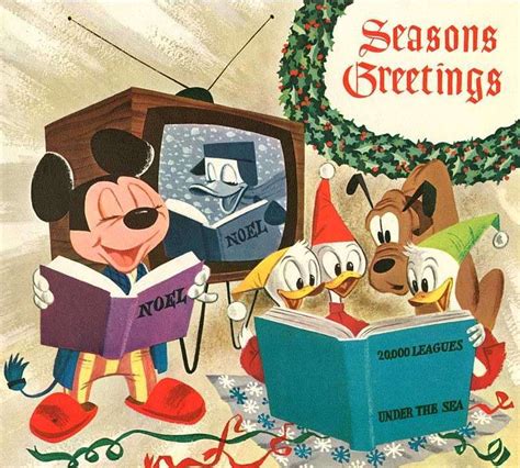 Vintage Disney Christmas Cards for the Holidays