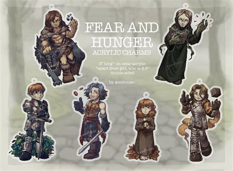 PREORDER Fear and Hunger Character Charms Ragnvaldr Enki - Etsy