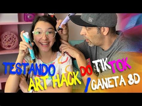 (1366) TESTANDO TRUQUES DO TIK TOK !! ART HACKS COM A LULUCA | CANETA ...