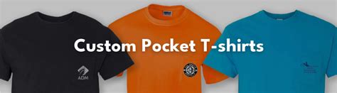 Custom Pocket T-shirts - Design Pocket Shirts Online