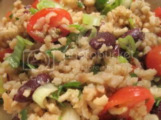 the vegetarian ilokana...: kidney bean and brown rice salad