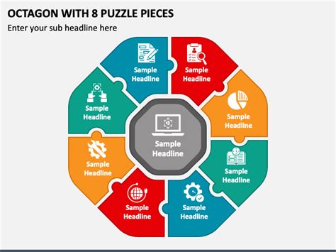 Free Octagon with 8 Puzzle Pieces PowerPoint Template & Google Slides