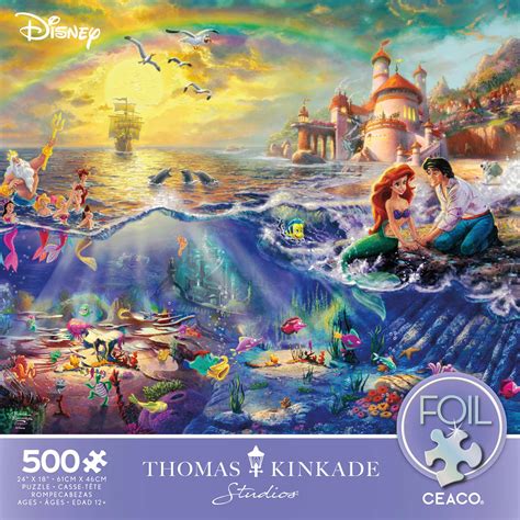 The Little Mermaid, 500 Pieces, Ceaco | Puzzle Warehouse