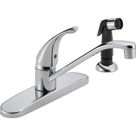 Peerless Faucets Single Handle Centerset Kitchen Faucet with Side Spray & Reviews | Wayfair