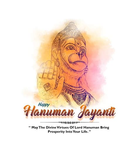 Happy Hanuman Jayanti Full HD Banner & Poster Design Free Download