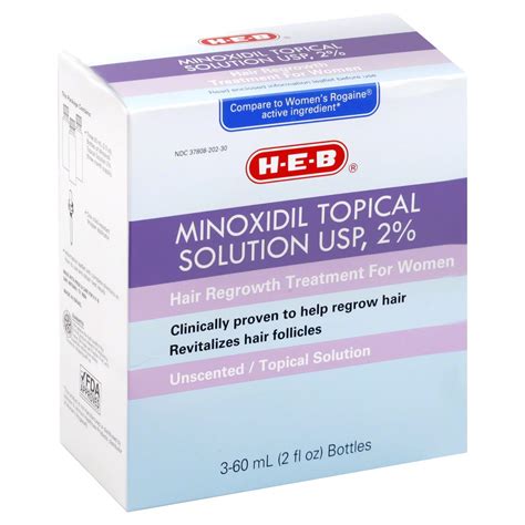 H-E-B Minoxidil 2% For Women Unscented - Shop Skin & scalp treatments at H-E-B