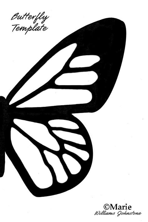 Free Printable Butterfly Silhouette Template | Butterfly template ...