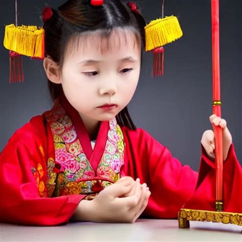 Chinese cute little girl holding incense burner,hd,8k | Stable Diffusion | OpenArt