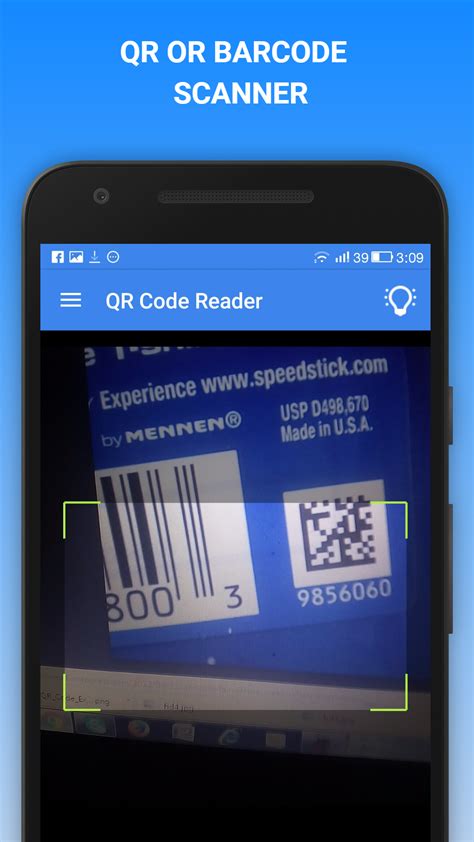 QR Code reader app and barcode scanner can scan all QR / barcode types like text, URL , ISBN ...