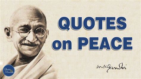 Quotes By Gandhi On Peace