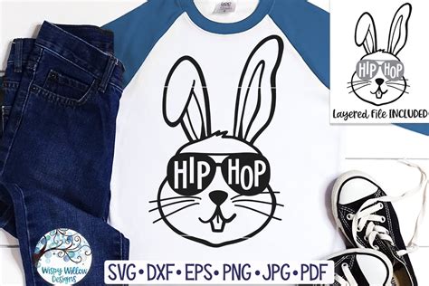 Drawing & Illustration Hip Hop Bunny SVG Digital etna.com.pe